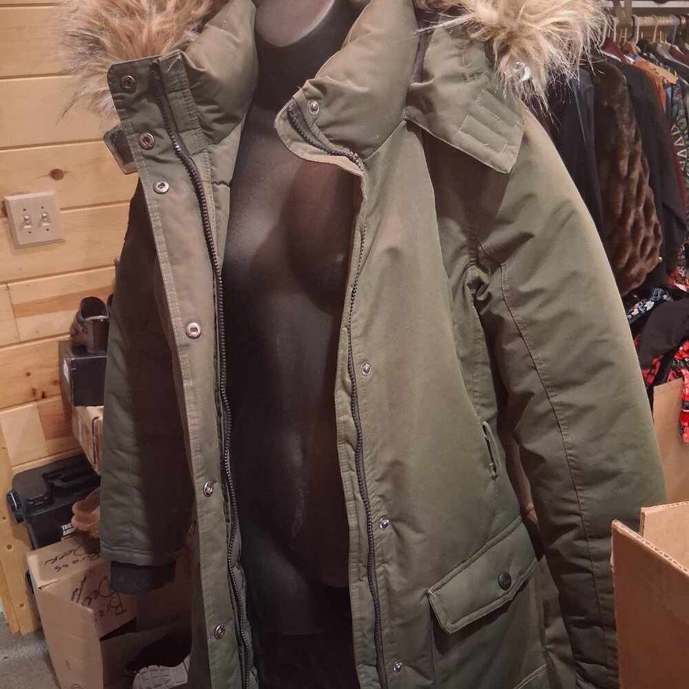 CANADA WEATHER GEAR GREEN PARKA..HEAVY DUTY - Picture 3 of 8
